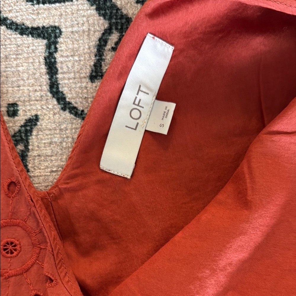 Loft Terracotta Sleeveless Dress - Picture 2 of 4